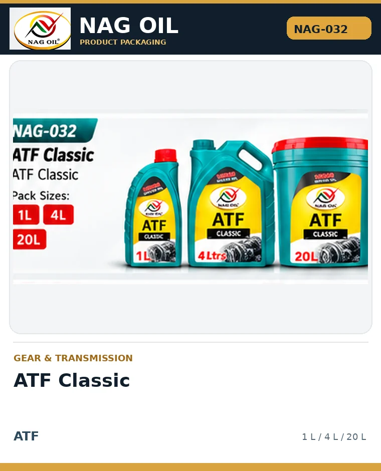 NAG OIL ATF Classic, Automatic transmission fluid, packaging artwork